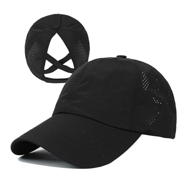 Womens Criss Cross Ponytail Baseball Cap